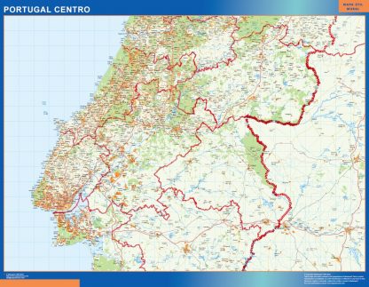 Mapa Portugal centro carreteras